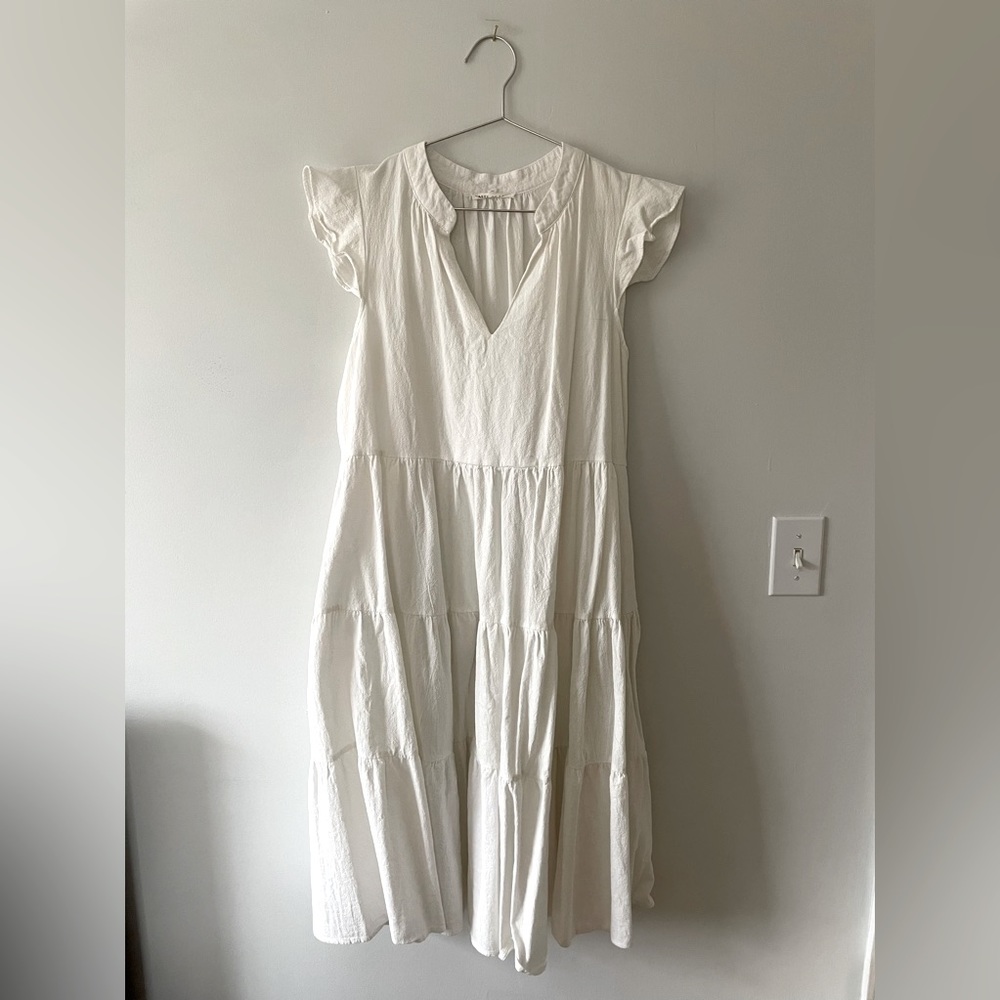 Babydoll Cream Sundress. size L.